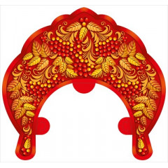 Кокошник "Листочки и ягоды"