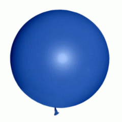 Воздушный шар латексный без рисунка пастель Синий