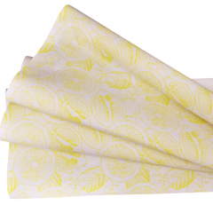 Бумага дизайнерская 60cм*10м Цитрусы желтый