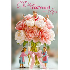Открытка "С Днём рождения!"