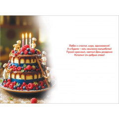 Открытка "С Днём рождения!"