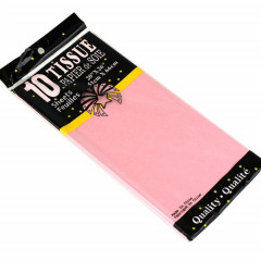 Бумага тишью 51*66 см СВЕТЛО РОЗОВЫЙ 10 листов