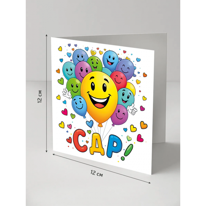 Коробка подарочная с открыткой "С ДР!"