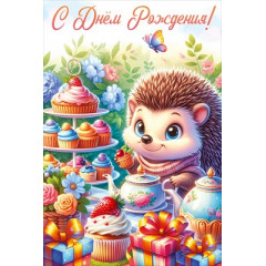 Открытка "С Днем рождения!"
