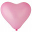 Воздушный шар латексный 10" Сердце  Пастель Розовое