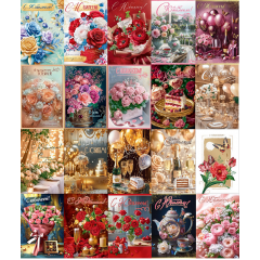 Открытка С Юбилеем! жен МИКС (20в*1)