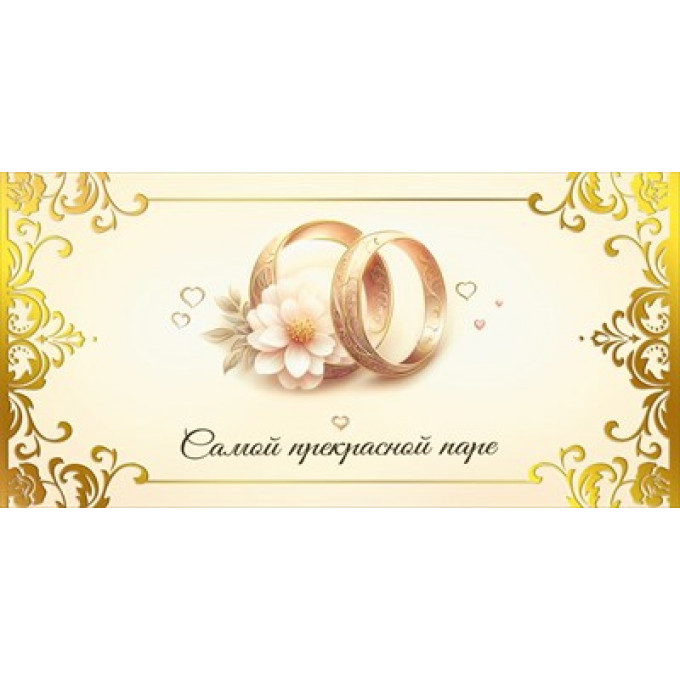 Конверт для денег "Самой прекрасной паре"