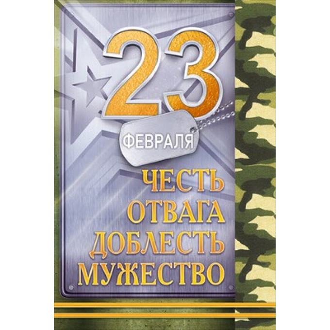 Открытка "23 февраля. С Днем Защитника Отечества!"