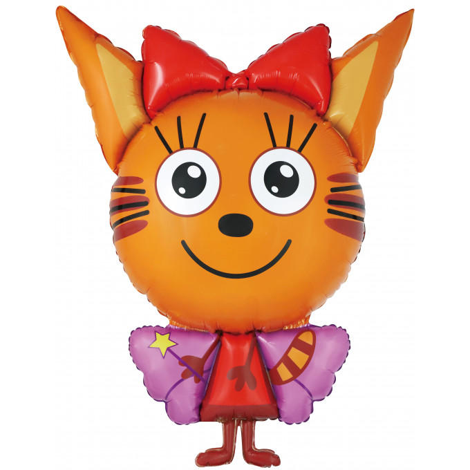 Воздушный шар фольгированный 42\'\'/107 см Фигура Три Кота, Карамелька Фея в упаковке