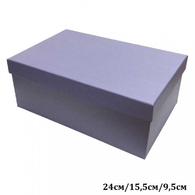 Коробка подарочная Прямоугольник 24*15,5*9,5 см ТЕМНО-ФИОЛЕТОВЫЙ