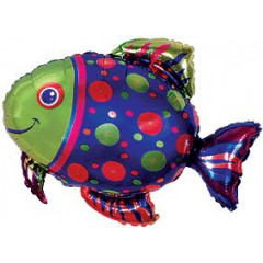 Воздушный шар фольгированный 34" Рыбка пятнистая