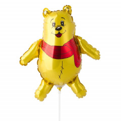 Воздушный шар фольгированный 14" Мини-фигура Мишка с шарфом 36 см