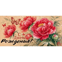 Конверт для денег "С Днем Рождения!"