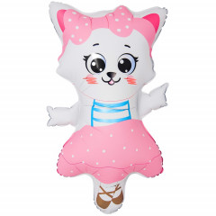 Воздушный шар фольгированный 38"/96см Фигура Кошка танцующая