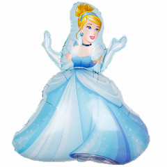 Воздушный шар фольгированный 36"/91 см Фигура Принцесса Золушка танцующая