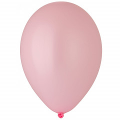 Воздушный шар латексный без рисунка 10"/57 Пастель Розовый/Pink