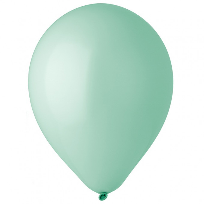Воздушный шар латексный без рисунка 12" Стандарт Macaron Mint