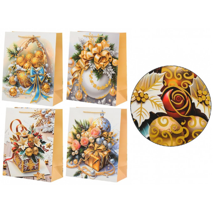 Пакет подарочный 26*32*12 см НОВЫЙ ГОД