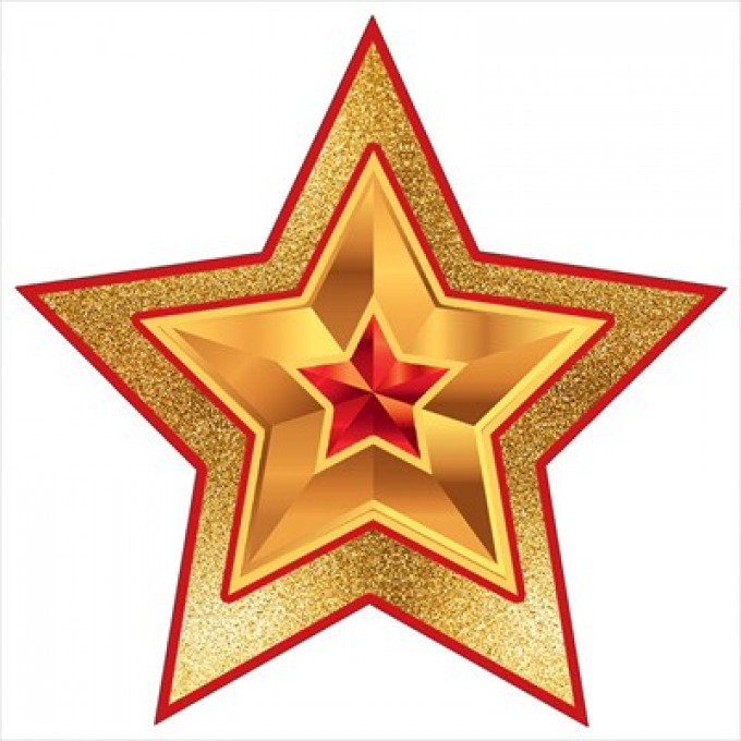 Украшение на скотче "Звезда"