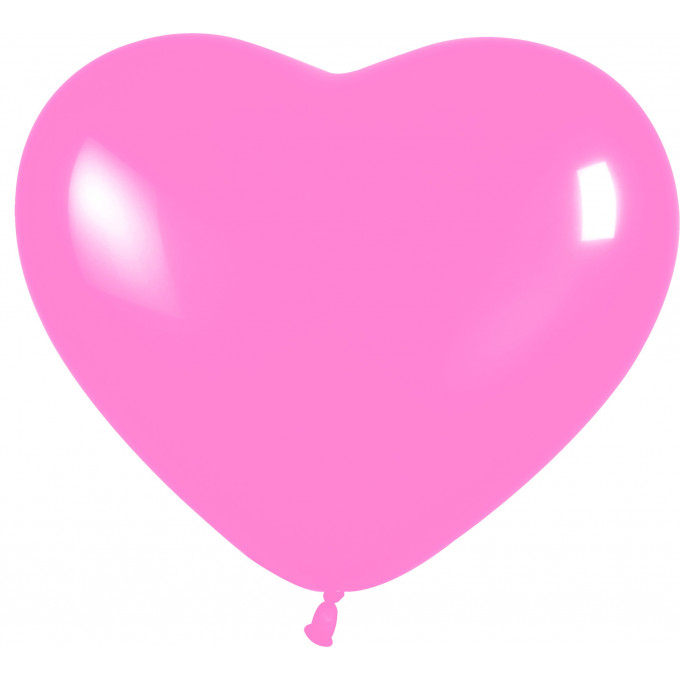 Воздушный шар латексный 6"Сердце Розовый / Bubble Gum Pink / 100 шт. / (Колумбия)