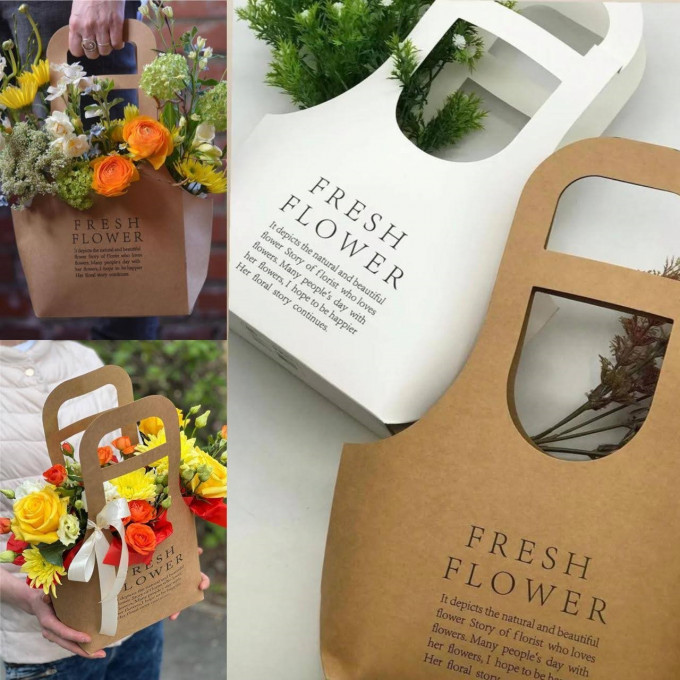 Сумка для цветов Fresh 17*7,5*32,5 ФУКСИЯ