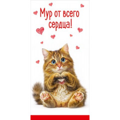 Конверт для денег "Мур от всего сердца!"