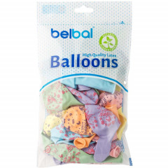 Воздушный шар латексный с рисунком 14" пастель шелкография С ДР Феи ассорти