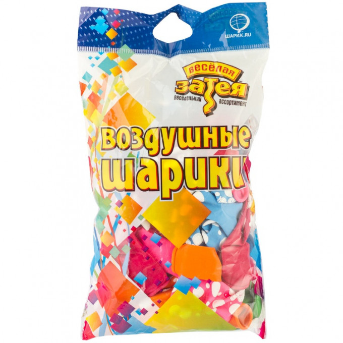 Воздушный шар латексный с рисунком 12" пастель шелкография С Днем рождения Мыльные Пузыри