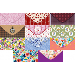 Конверт для денег Без надписи Цветы МИКС (11в*2)