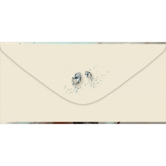 Конверт для денег без надписи (белая роза)