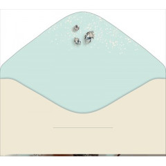 Конверт для денег без надписи (белая роза)