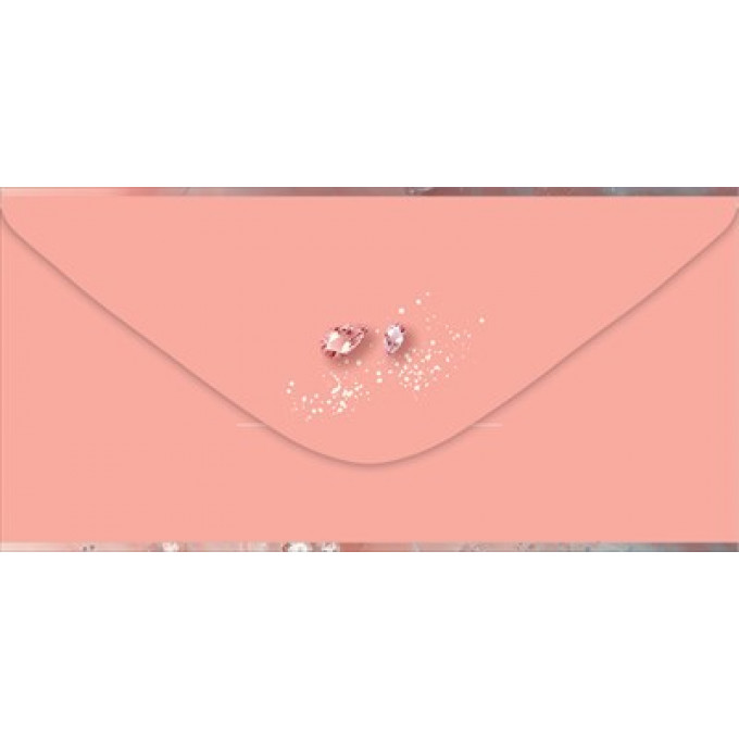 Конверт для денег без надписи (розовая роза)