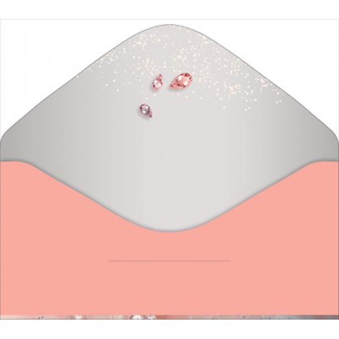 Конверт для денег без надписи (розовая роза)