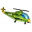 Воздушный шар фольгированнный 38" Фигура Вертолет зеленый 56*96см