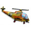 Воздушный шар фольгированнный 38" Фигура Вертолет военный 56*96см