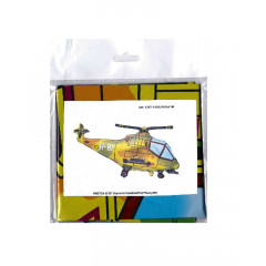 Воздушный шар фольгированнный 38"/96 см Фигура Вертолет военный