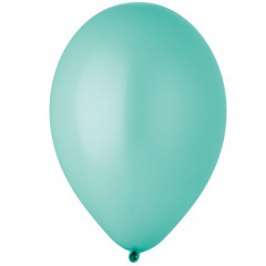 Воздушный шар латексный без рисунка 10"/50 Пастель Аквамарин/Aquamarine