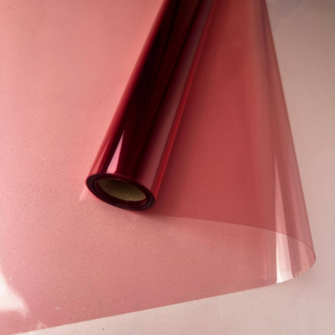 Пленка в рулоне CRISTAL  58см*10м ВИШНЕВЫЙ