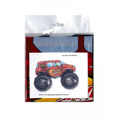 Воздушный шар фольгированный 38"/96 см Фигура Внедорожник красный