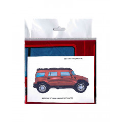 Воздушный шар фольгированный 38"/96 см Фигура Джип красный