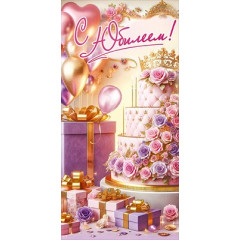 Конверт для денег "С Юбилеем!"