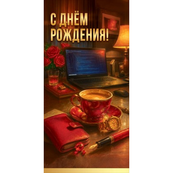 Конверт для денег "С Днём рождения!"