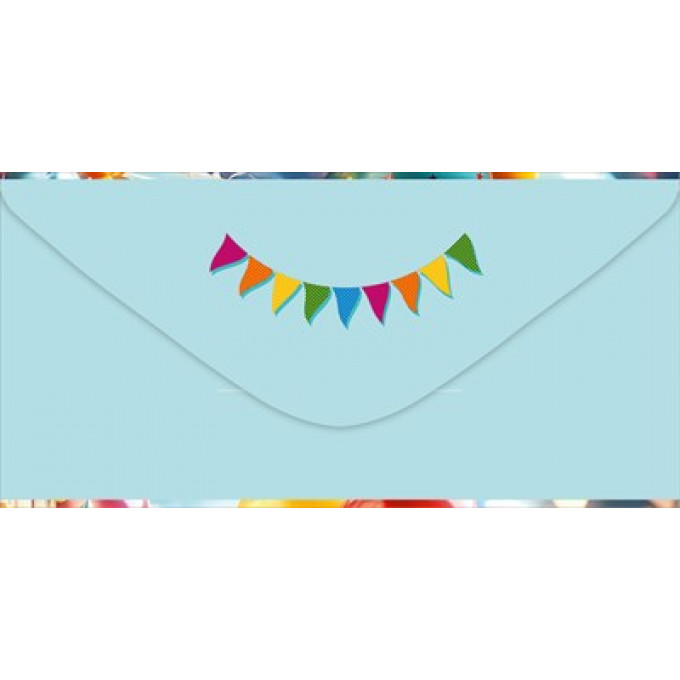 Конверт для денег без надписи (подарок, шарики)