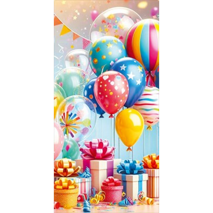 Конверт для денег без надписи (подарки, шарики)