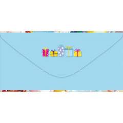 Конверт для денег без надписи (подарки, шарики)