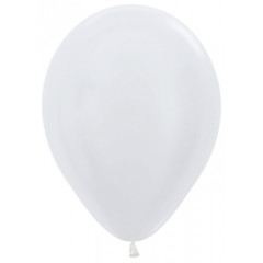 воздушный шар латексный 5"Перламутр  Белый жемчужный / Pearl / 100 шт. / (Колумбия)