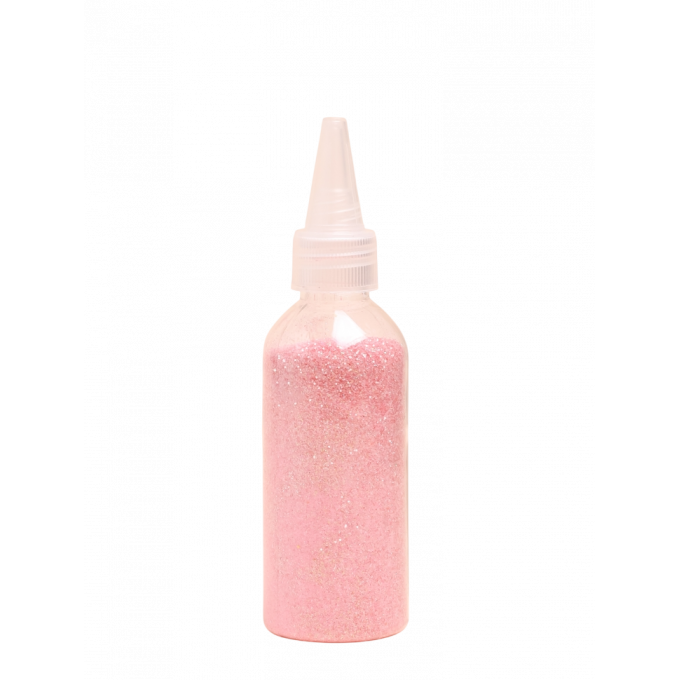 Блестки с дозатором 80гр СВЕТЛО-РОЗОВЫЕ флуоресцентные