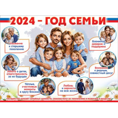 Плакат "2024 ? год семьи"