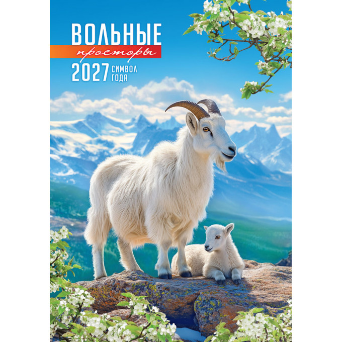 Календарь на спирали на 2027 год А3 Символ года. Вольные просторы