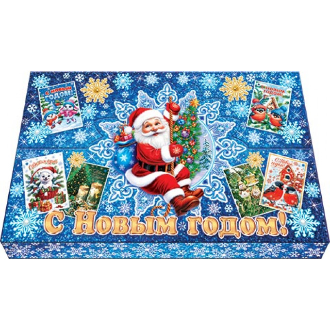 Открытки мини С Новым годом! МИКС